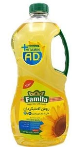 روغن آفتابگردان پالایش شده 1620 گرمی مخصوص پخت و پز فامیلا