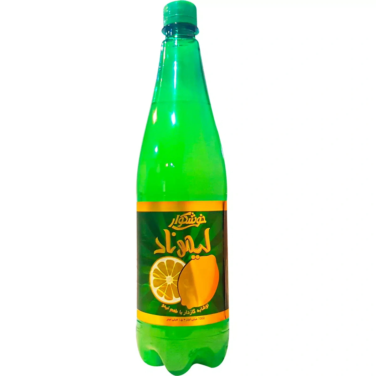 نوشابه گازداربا طعم لیمو 1 لیتری خوشگوار