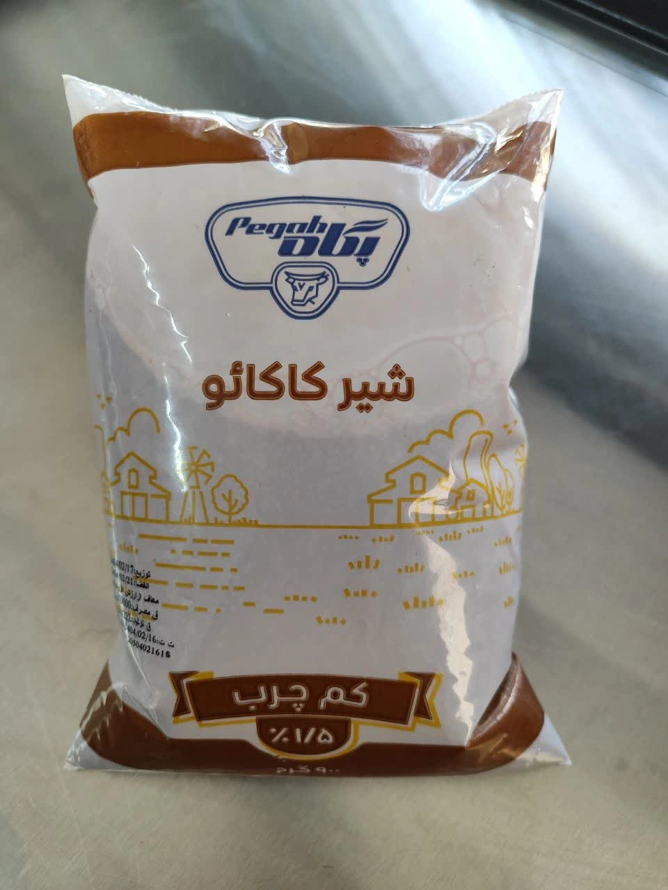 شیر کاکائو نایلون کم چرب 900 گرمی پگاه