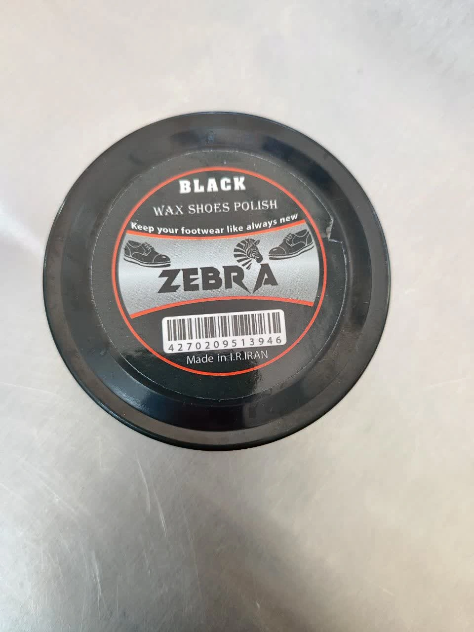 واکس کفش جامد  ZEBRA
