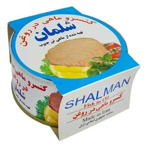 تن ماهی 180 گرم شلمان
