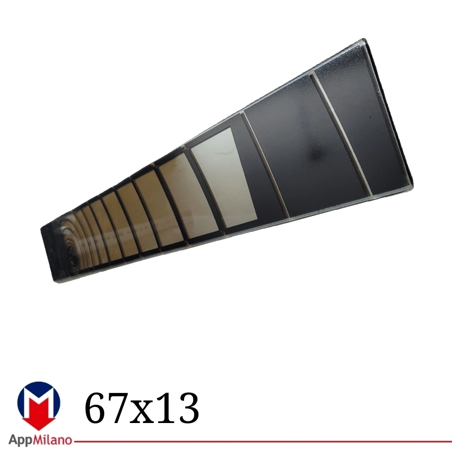 شیشه بخاری آزمایش size 67x13
