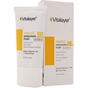 فلوئید ضد آفتاب ویتامین سی SPF50بژروشن