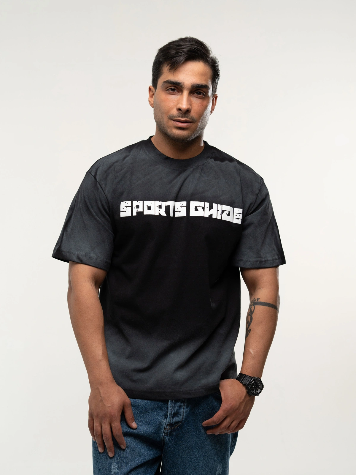 تیشرت استاندارد sports مشکی پک 4 عددی
