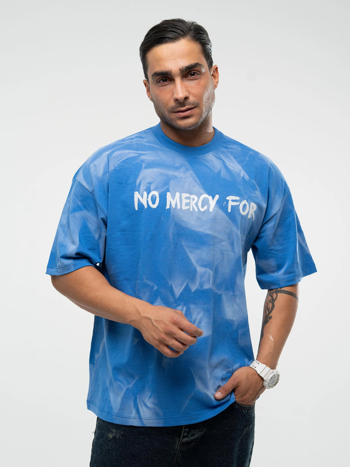 تیشرت NoMercyFor مشکی/آبی پک 6 عددی