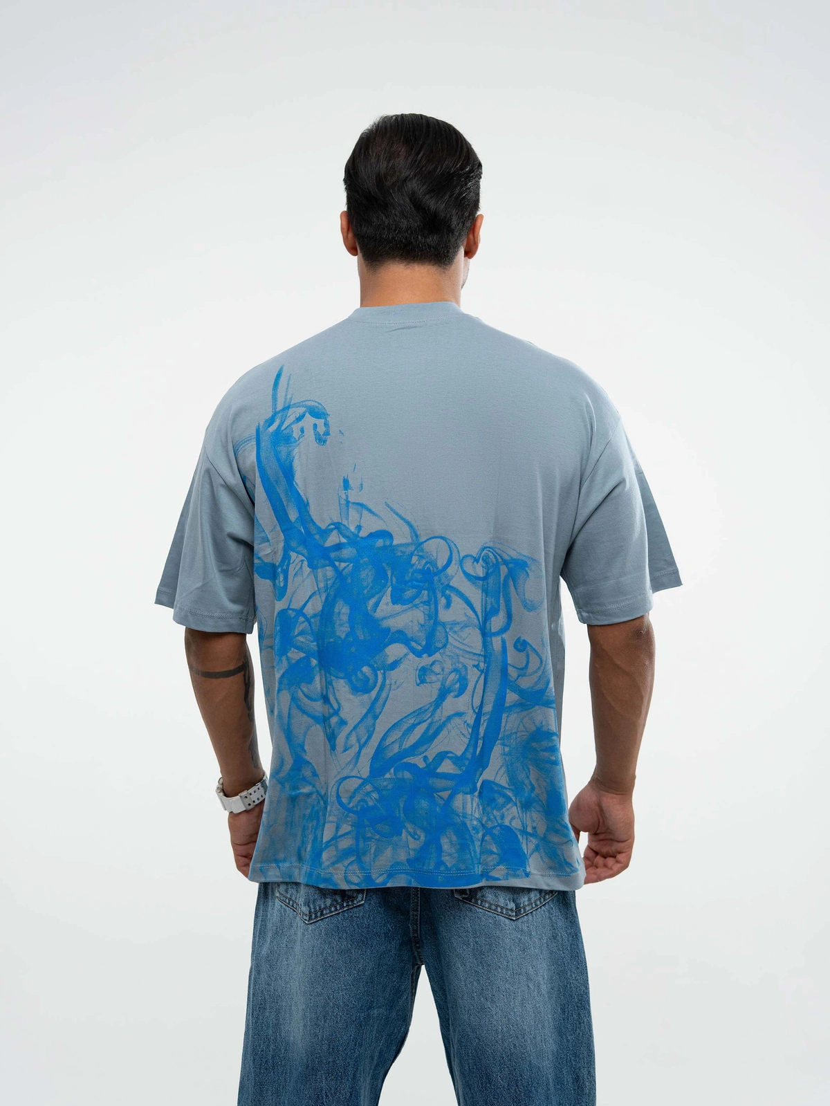 تیشرت TrapstarSecret طوسی/مشکی پک 6 عددی