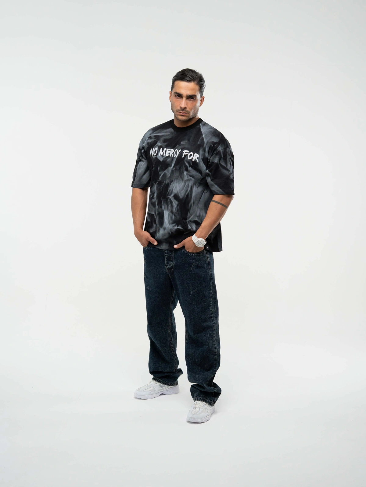 تیشرت NoMercyFor مشکی/آبی پک 6 عددی