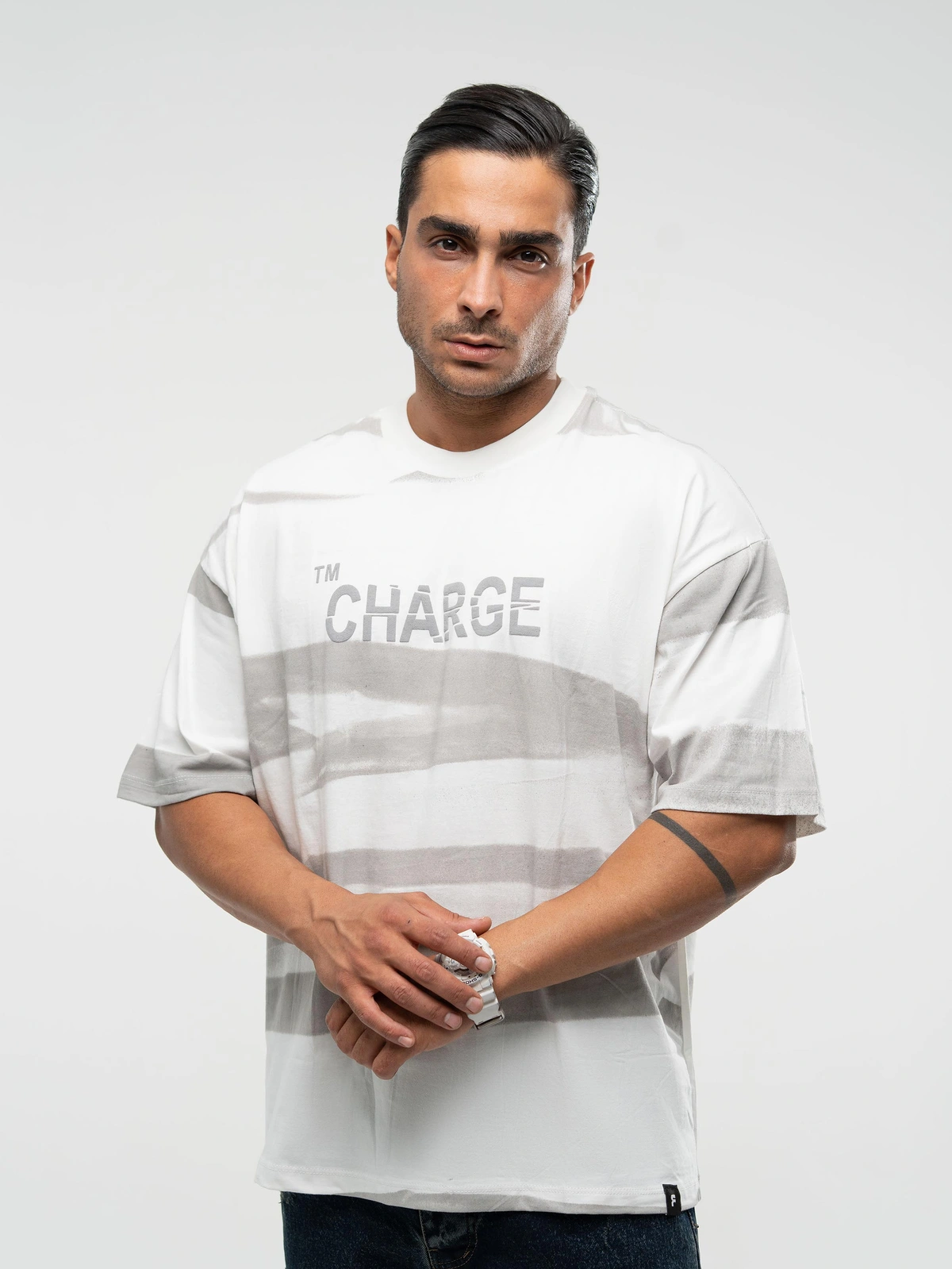 تیشرت Charge سفید/بنفش پک 6 عددی