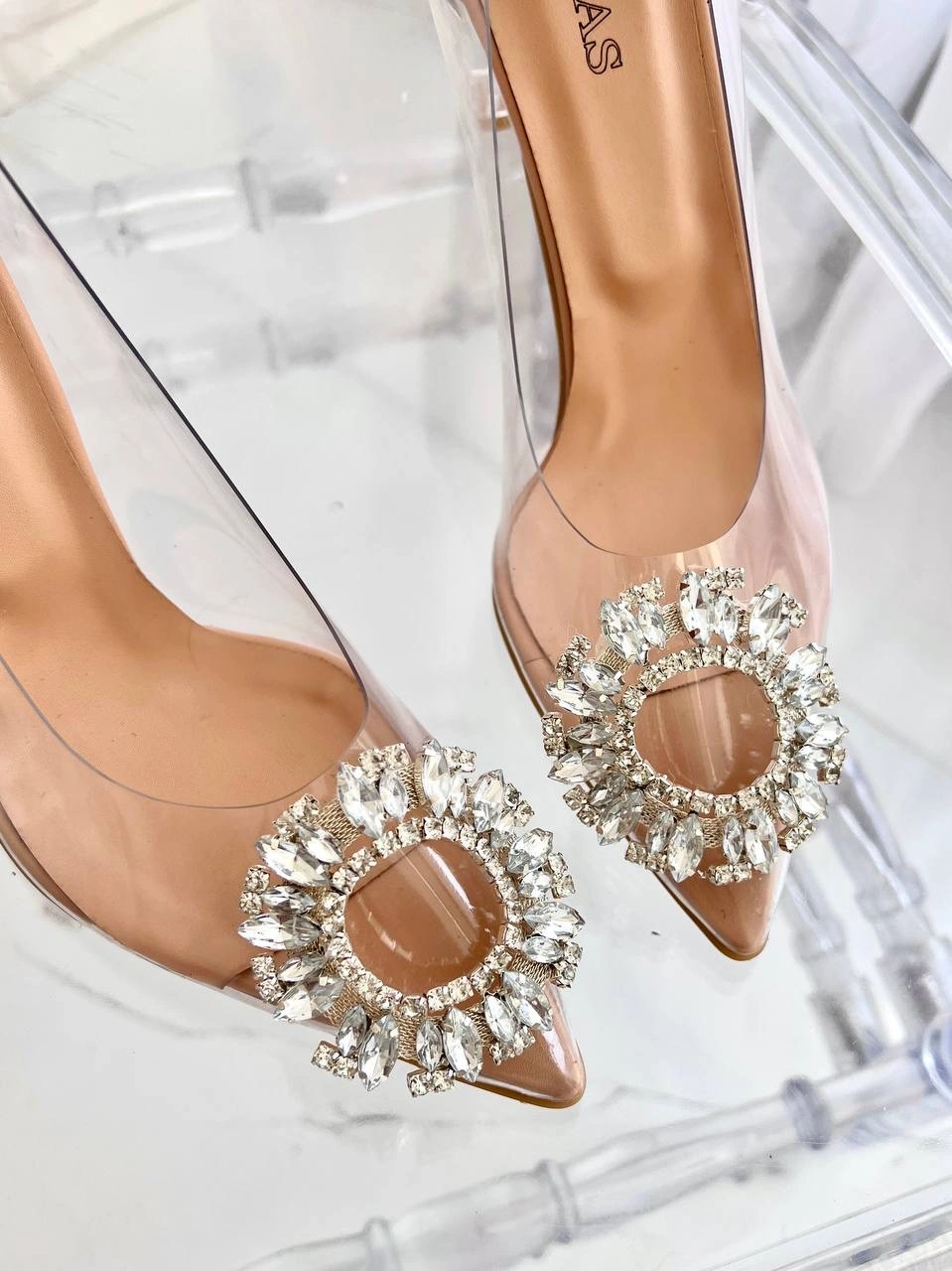 کفش طلقی پاشنه رنگی ، مدل بارین