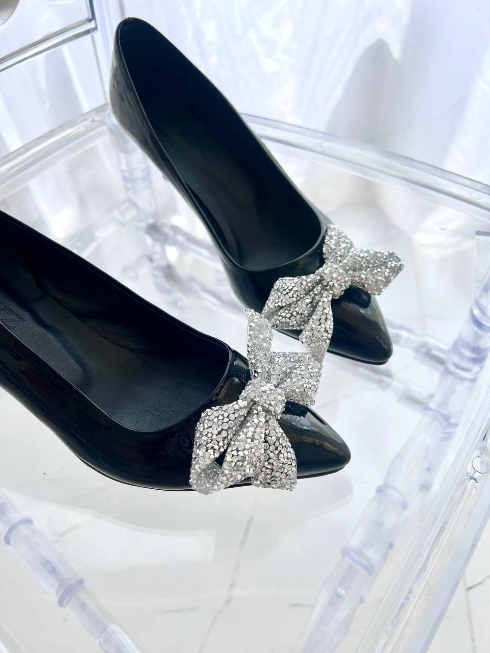 کفش استلتو پاشنه شیشه ای ، مدل لانیا