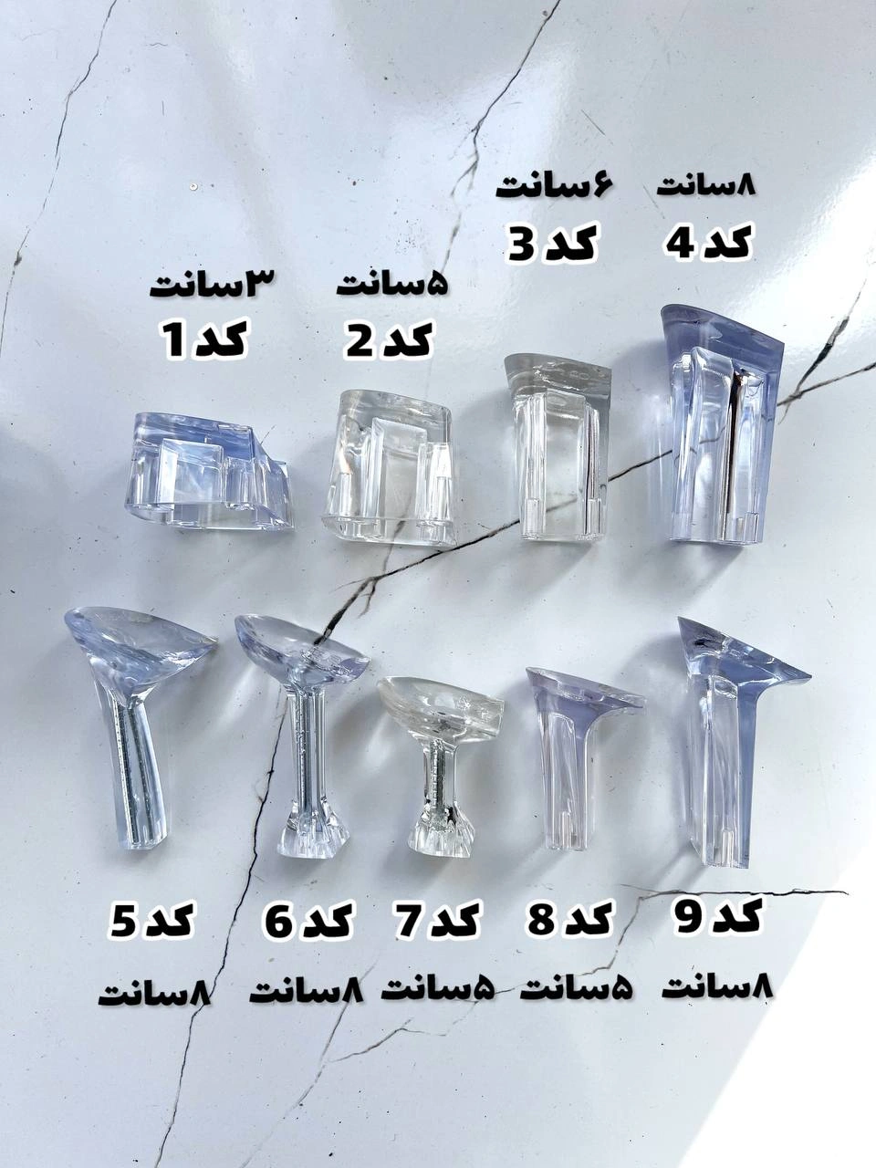 صندل طلقی پاشنه شیشه ای ، مدل هانه