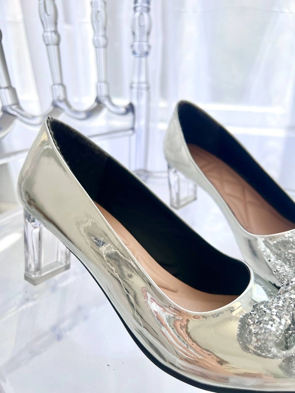 کفش استلتو پاشنه شیشه ای ، مدل لانیا