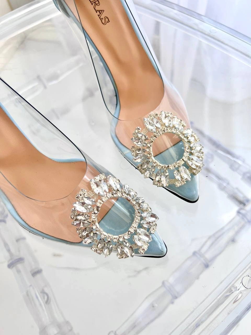 کفش طلقی پاشنه رنگی ، مدل بارین