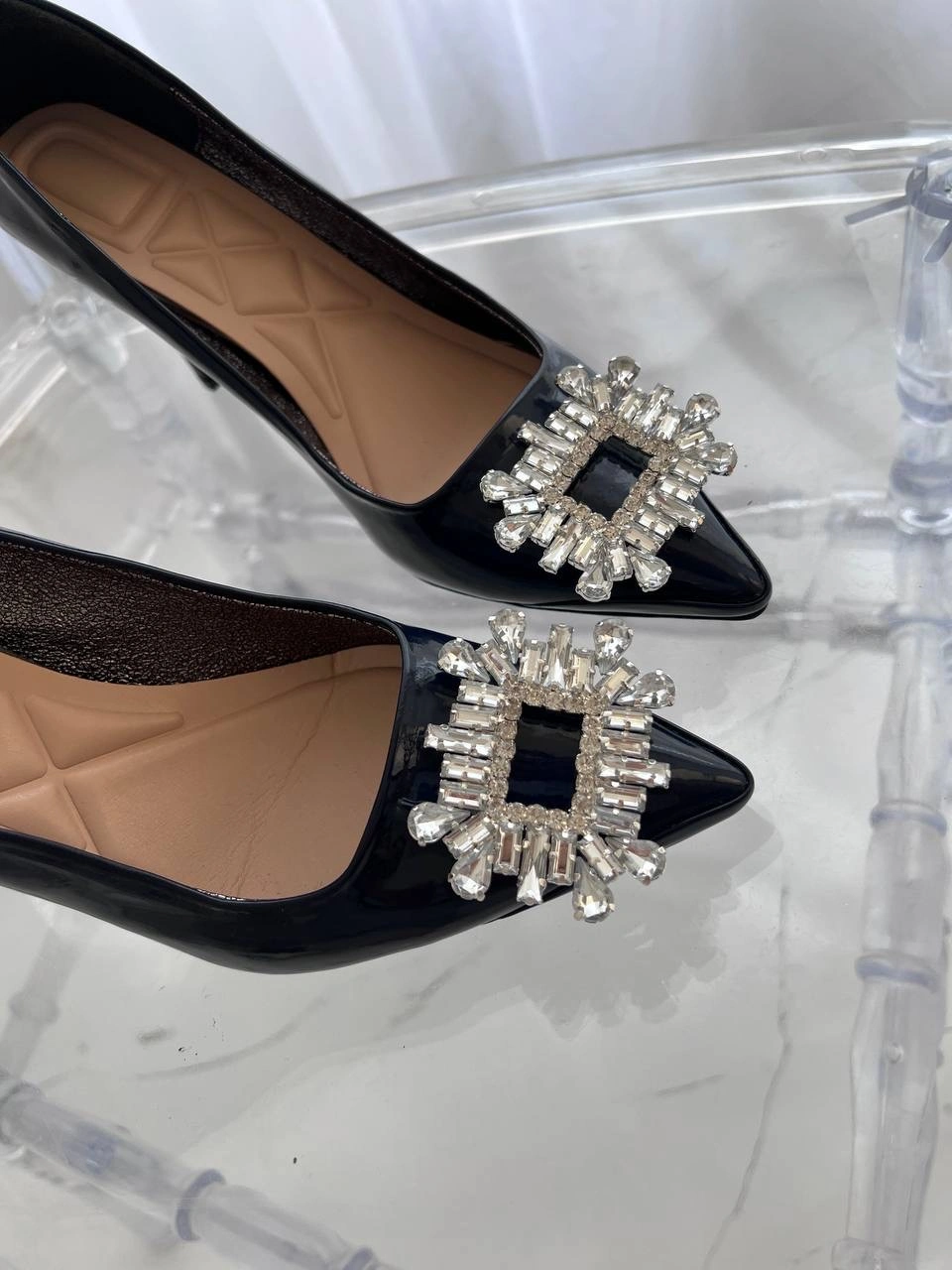 کفش استلتو پاشنه شیشه ای ، مدل رامسینا