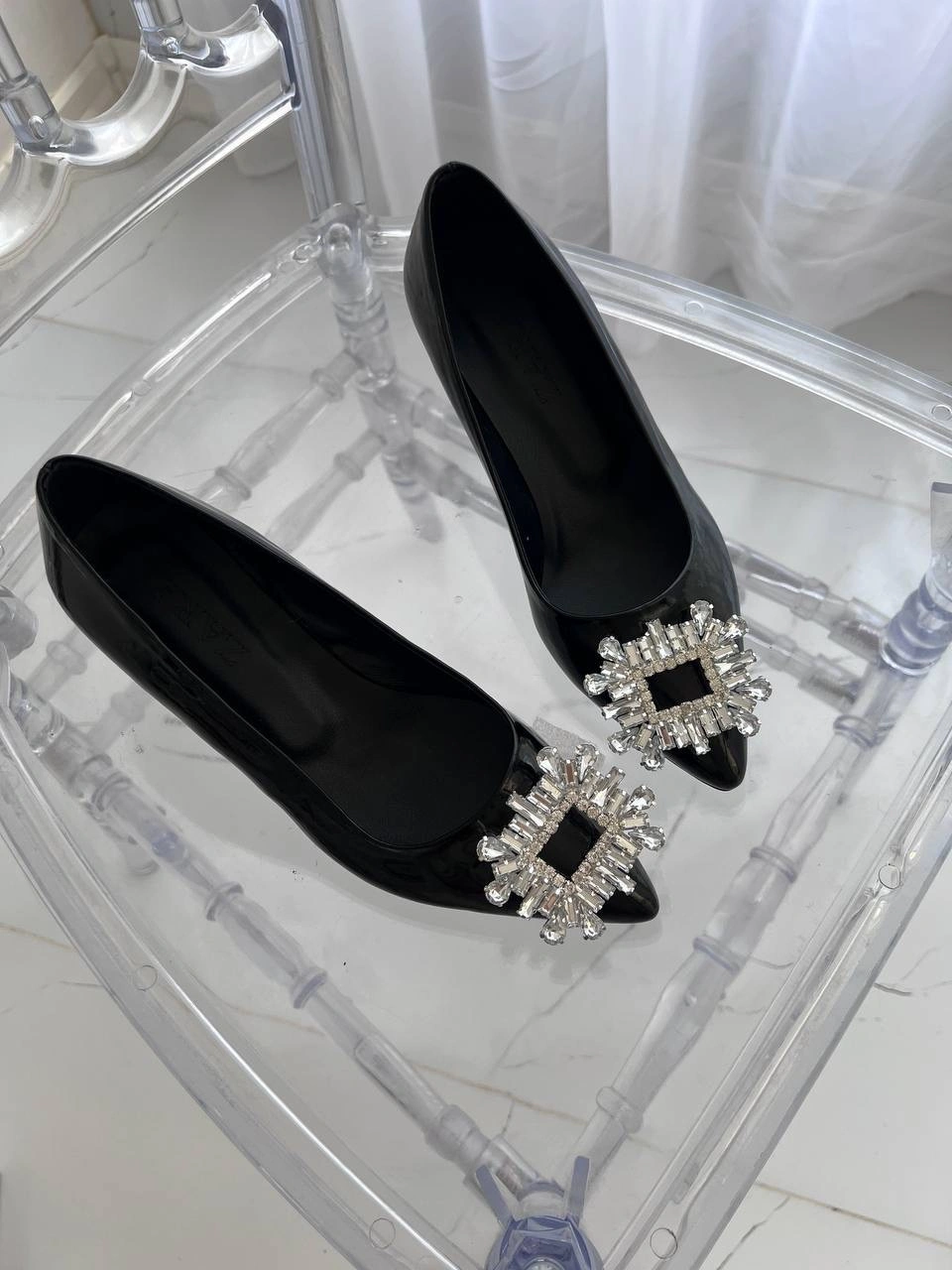 کفش استلتو پاشنه شیشه ای ، مدل رامسینا