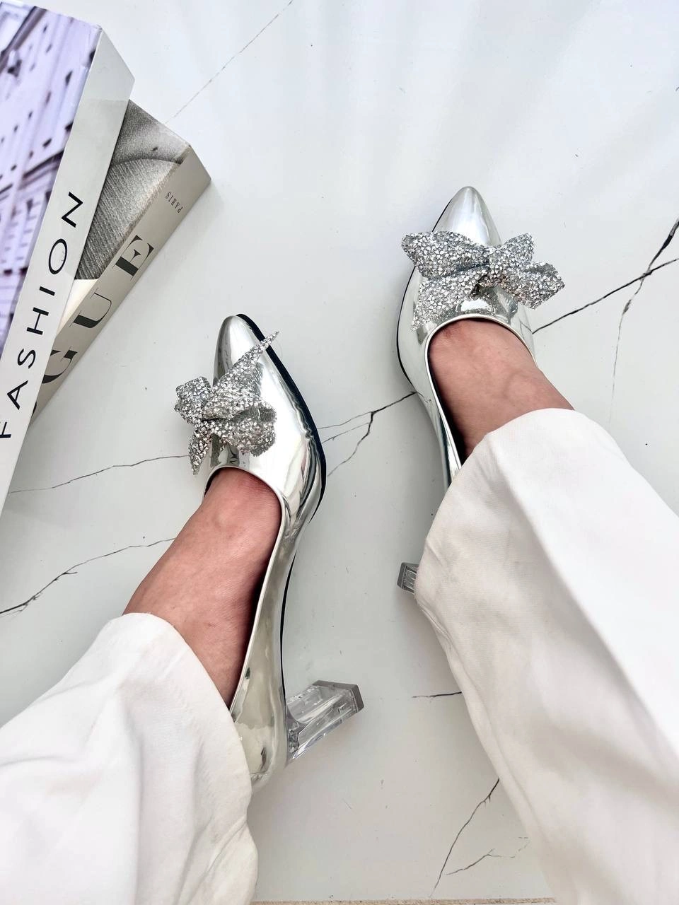 کفش استلتو پاشنه شیشه ای ، مدل لانیا