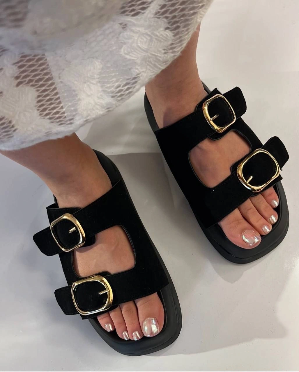 صندل لژدار حراج ، مدل دو سگک