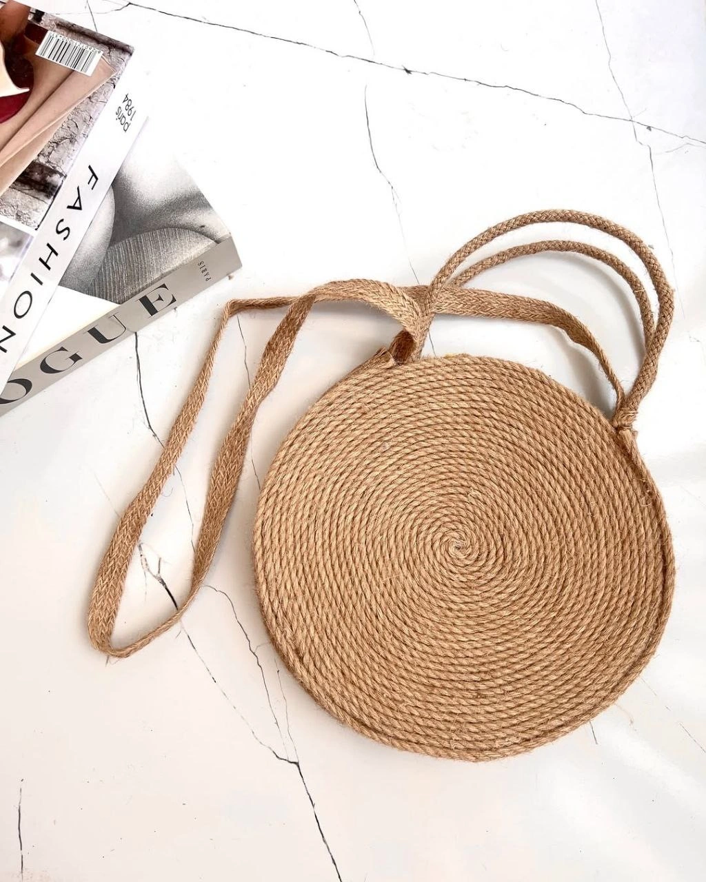 کیف کنفی بزرگ مدل مروارید قهوه ای
