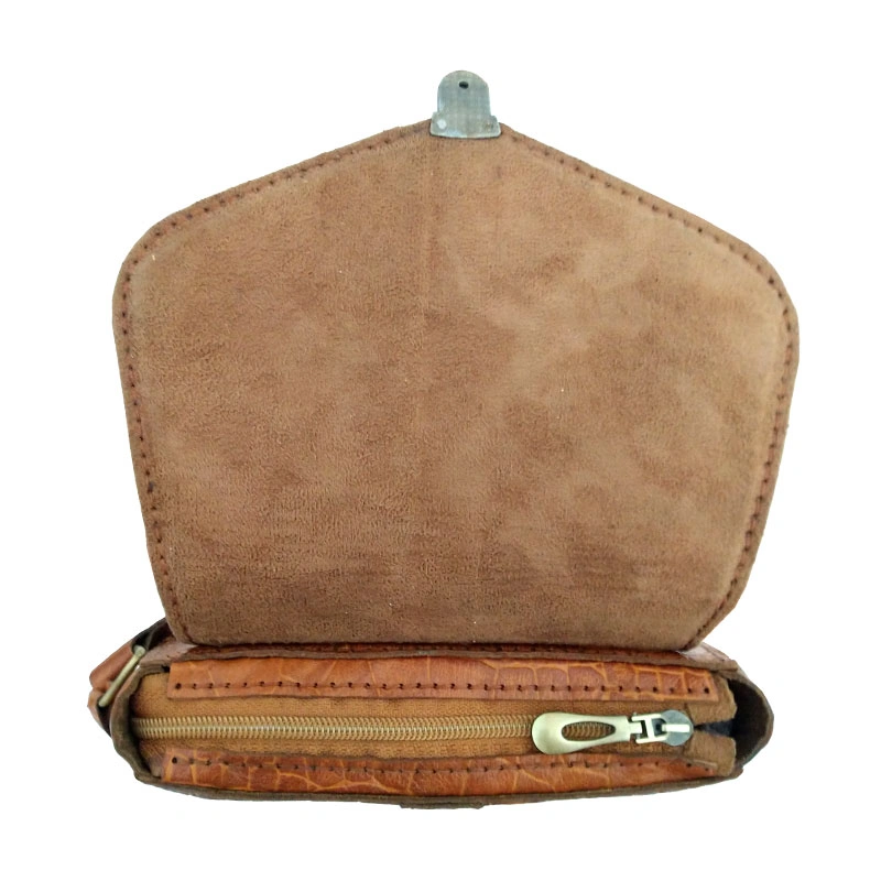 کیف دوشی چرم طبیعی دست دوز مدل kdg-07