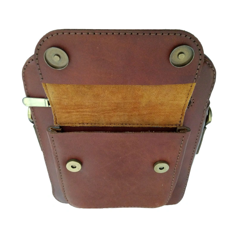 کیف دوشی چرم طبیعی گاوی دست دوز مدل kdg-06 