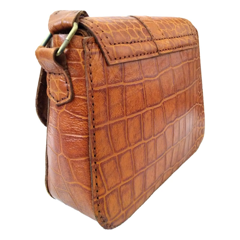 کیف دوشی چرم طبیعی دست دوز مدل kdg-07