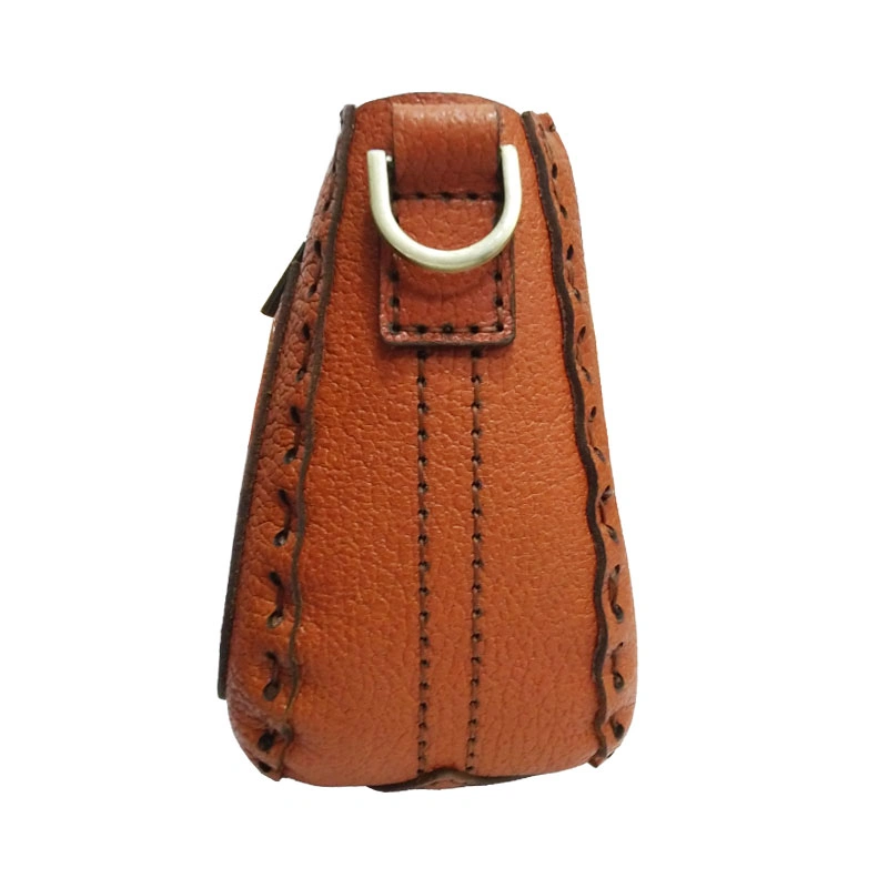 کیف دوشی چرم طبیعی گاوی دست دوز مدل kdg-08