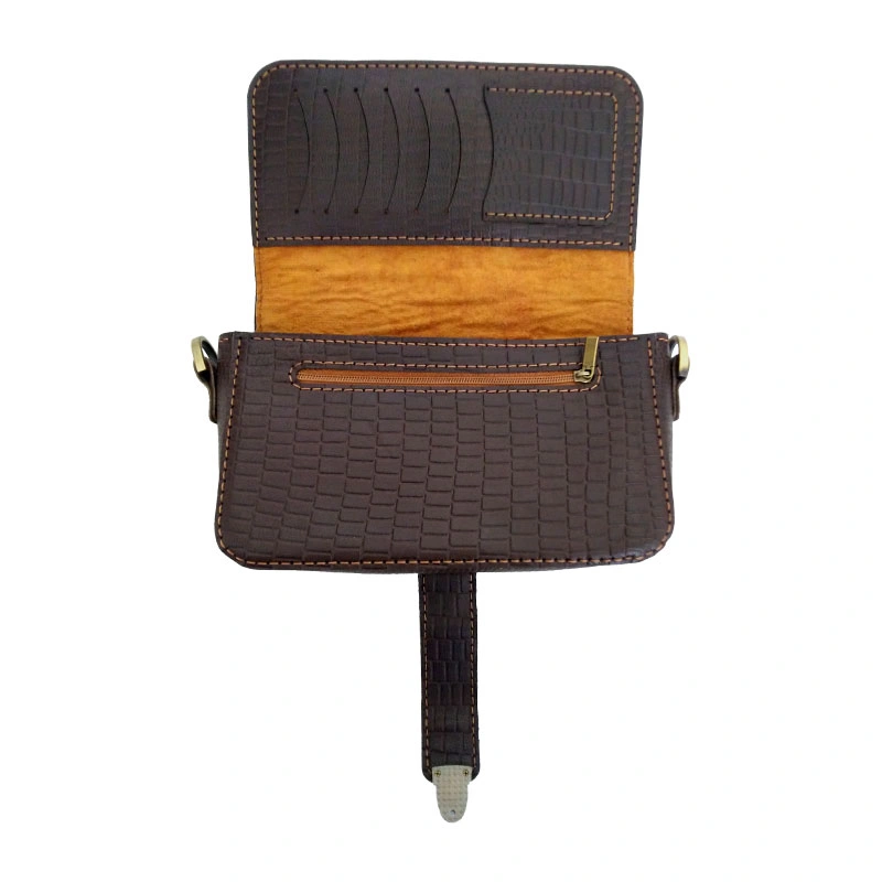 کیف دوشی چرم طبیعی دست دوز مدل kdg-16