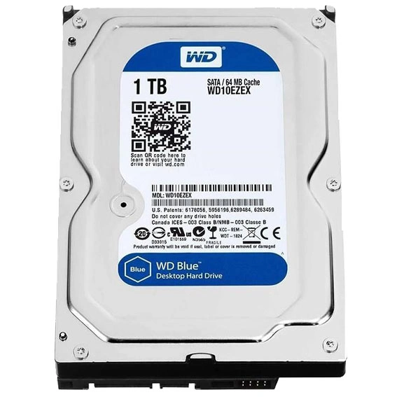 هارد دیسک اینترنال وسترن دیجیتال مدل Blue WD10EZEX ظرفیت 1 ترابایت