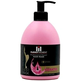 ماسک مو ترمیم کننده موهای آسیب دیده پلی هات مومنت ( با آبکشی) حجم 500mL مشخصات