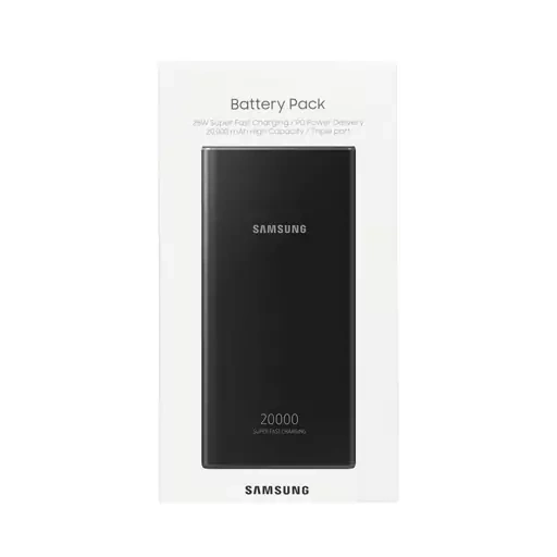 پاوربانک (PD و فست شارژ) Samsung 25W 20000mAh مدل EB-P5300 - مشکی - +A اصل چین MMS