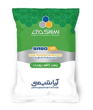 چسب کاشی پودری تیره مدل SA90 شرکت آریا شیمی