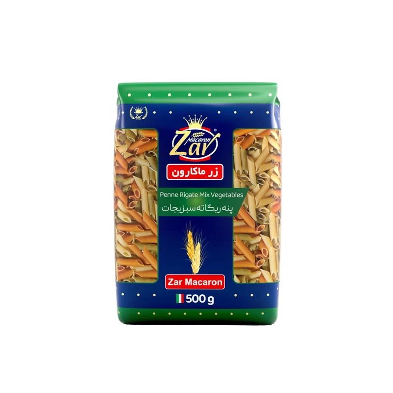 ماکارونی فرمی پنه ریگاته سبزیجات زر