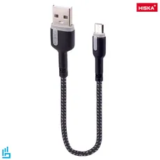 کابل تبیدل USB به MicroUSB پاور بانکی هیسکا مدل LX-1020 طول 20 سانتی متر | اکسلنت کالا - 
