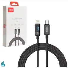 کابل شارژ تایپ سی TypeC به لایتنینگ LIGHTNING آیفونی هیسکا LX20 طول 1 متر