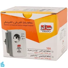 محافظ برق کامپیوتر صوتی تصویری 2 خانه کلیدار ارت دار ساکو Saco 22212