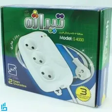 محافظ برق یخچال فریزر تیراژه TIRAZHE S4000 کابل 1/8 متر