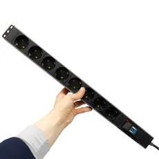 چند راهی 8 خانه ارت دار پارت الکتریک  کابل 1.8 Rack Mount مدل PE2266