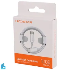 کابل شارژ تایپ سی typec به تایپ سی typec هایکو استار HS 66 HICOSTAR طول 1 متر