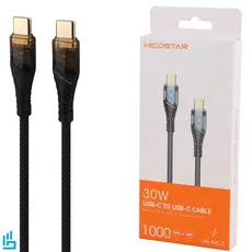 کابل شارژ تایپ سی TYPEC به تایپ سی TYPEC هایکو استار HICOSTAR HS97 طول 1 متر