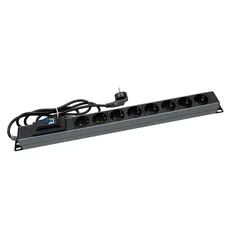 چند راهی 8 خانه ارت دار پارت الکتریک  کابل 1.8 Rack Mount مدل PE2266