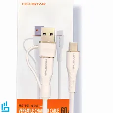 کابل تبدیل شارژ چندکاره هایکو استار HICOSTAR HS191 4IN1 طول 1 متر