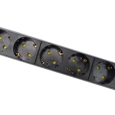چندراهی و محافظ ولتاژ رک 6 خانه ارت دار پارت الکتریک کابل 1.8 متر Rack Mount مدل 5143