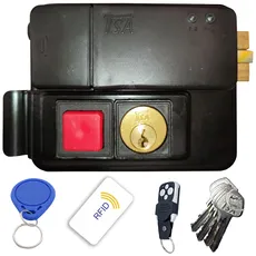 قفل برقی حیاطی تسا TSA مدل ریموت و تگ و کارت (5 کلید) کد 7070
