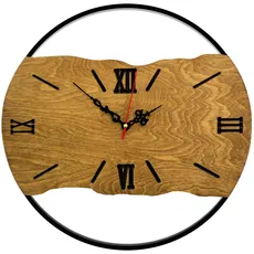 ساعت دیواری چوبی قطر 50