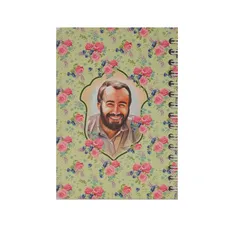 دفتر یادداشت فنردار 50 برگ بهشت - طرح شهید خرازی(سبز)