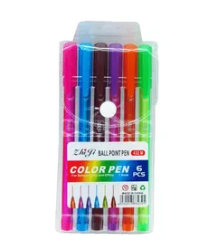 خودکار معمولی کیفی سه پهلو 6رنگ