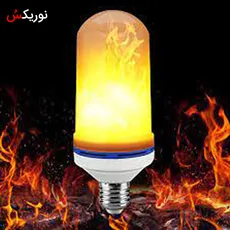 لامپ حبابدار آتشی دکوراتیو 3.5 وات نمانور مدل شعله - 
