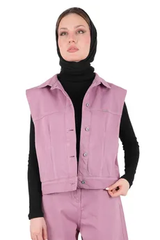 ست جلیقه و شلوار کتان زنانه