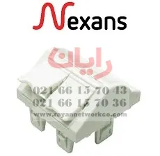 قاب پریز شبکه نگزنس ۴۵ درجه(فیس دو پورت) N423.540N 