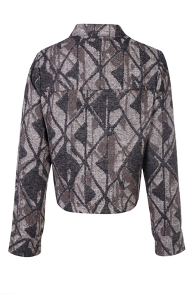 کت پشمی زنانه مدل کراپ